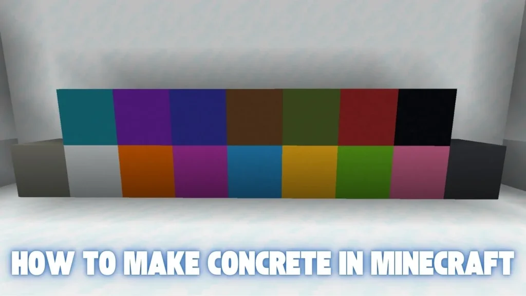 How to Make Concrete in Minecraft Step-by-Step Easy Guide 1 how to make concrete in minecraft
